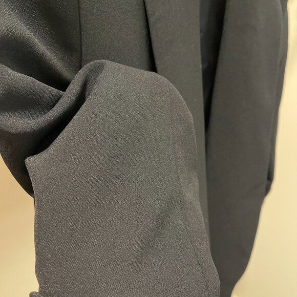 ZARA Basic Blazer with Rolled up Sleeves - Size M - Navy - Picture 4 of 5